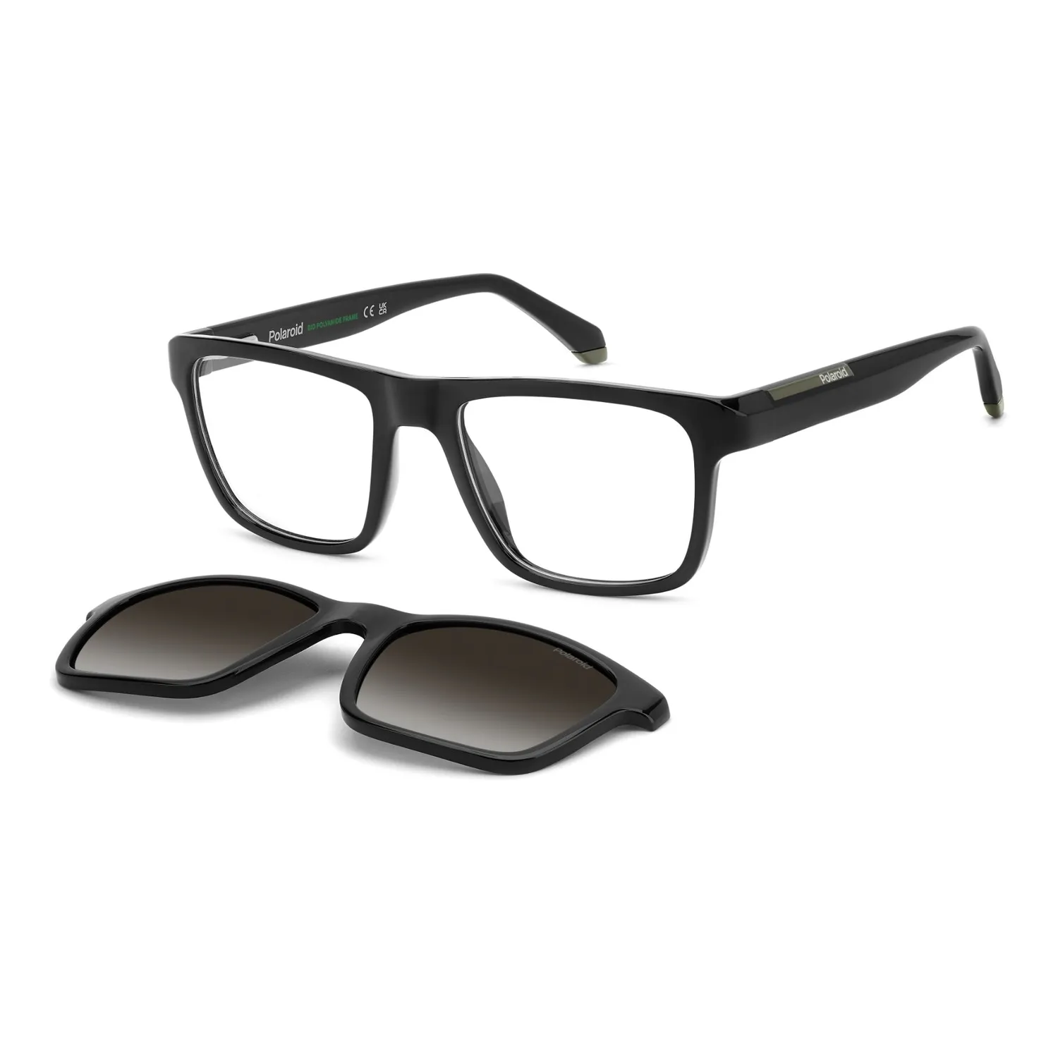Polaroid PLD D641/C Brille Matt-Schwarz polarisiert