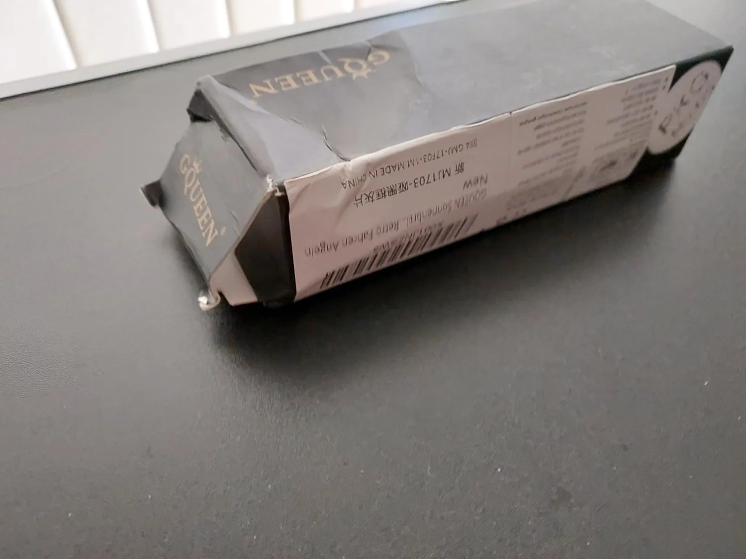 GQUEEN Retro Sonnenbrille Matt-Schwarz Grau polarisiert