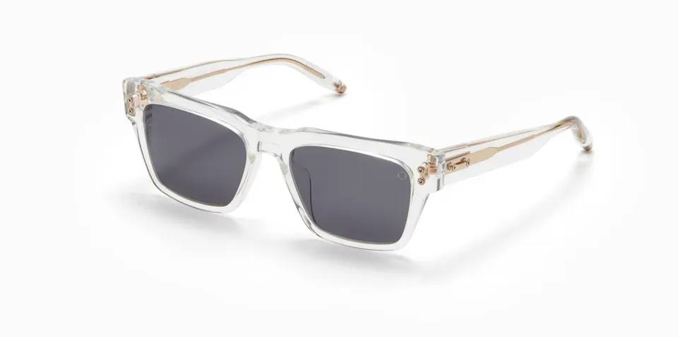 Akoni Etere Columba 56 Sonnenbrille Crystal Clear Acetat