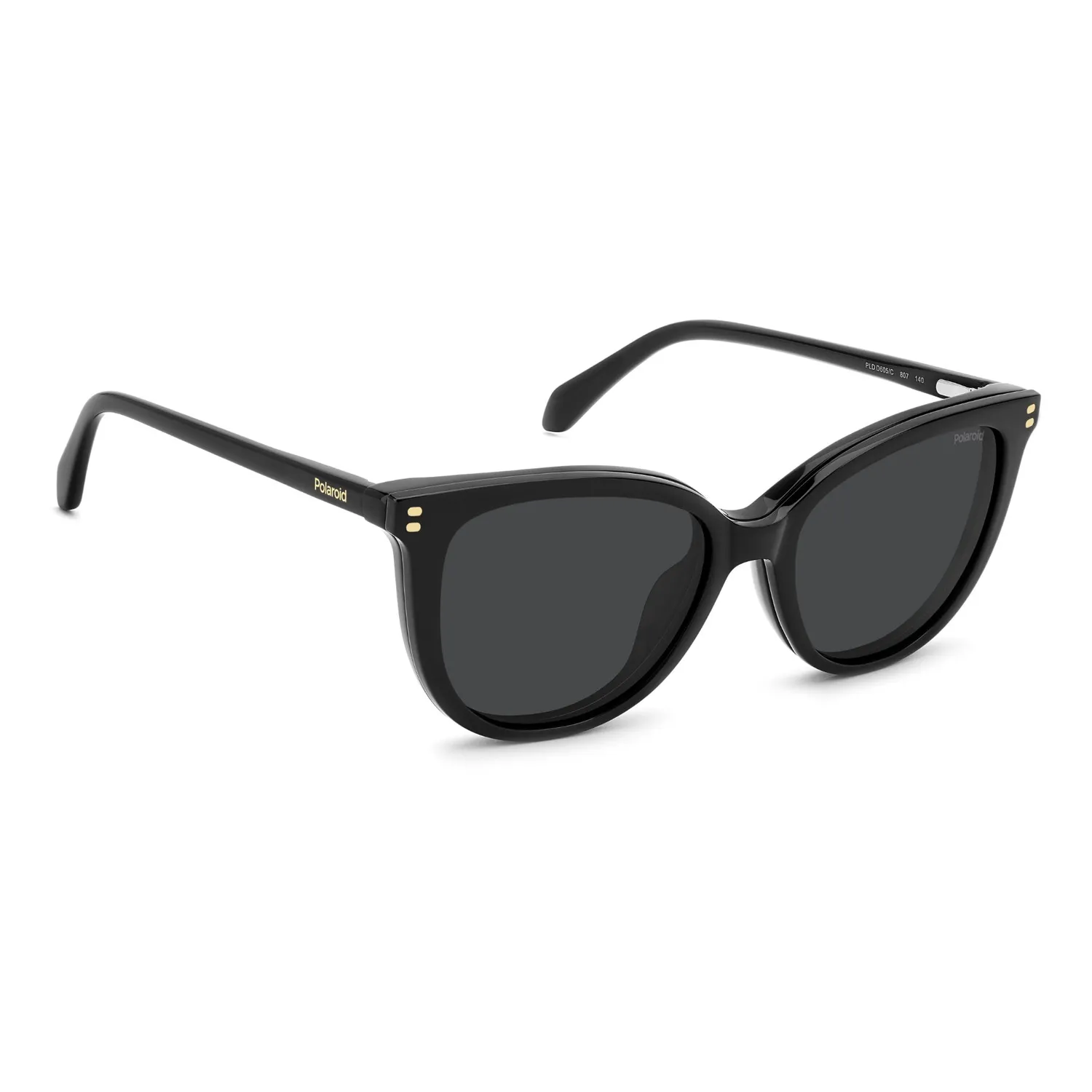Polaroid PLD D605/C Brille Havanna mit Sonnenclip grün