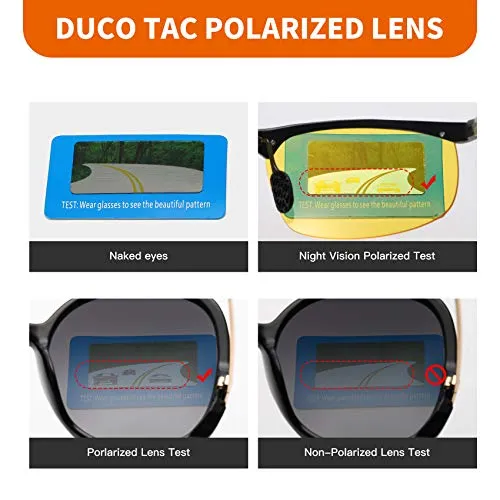 DUCO 2181 Nachtfahrbrille gelb polarisiert
