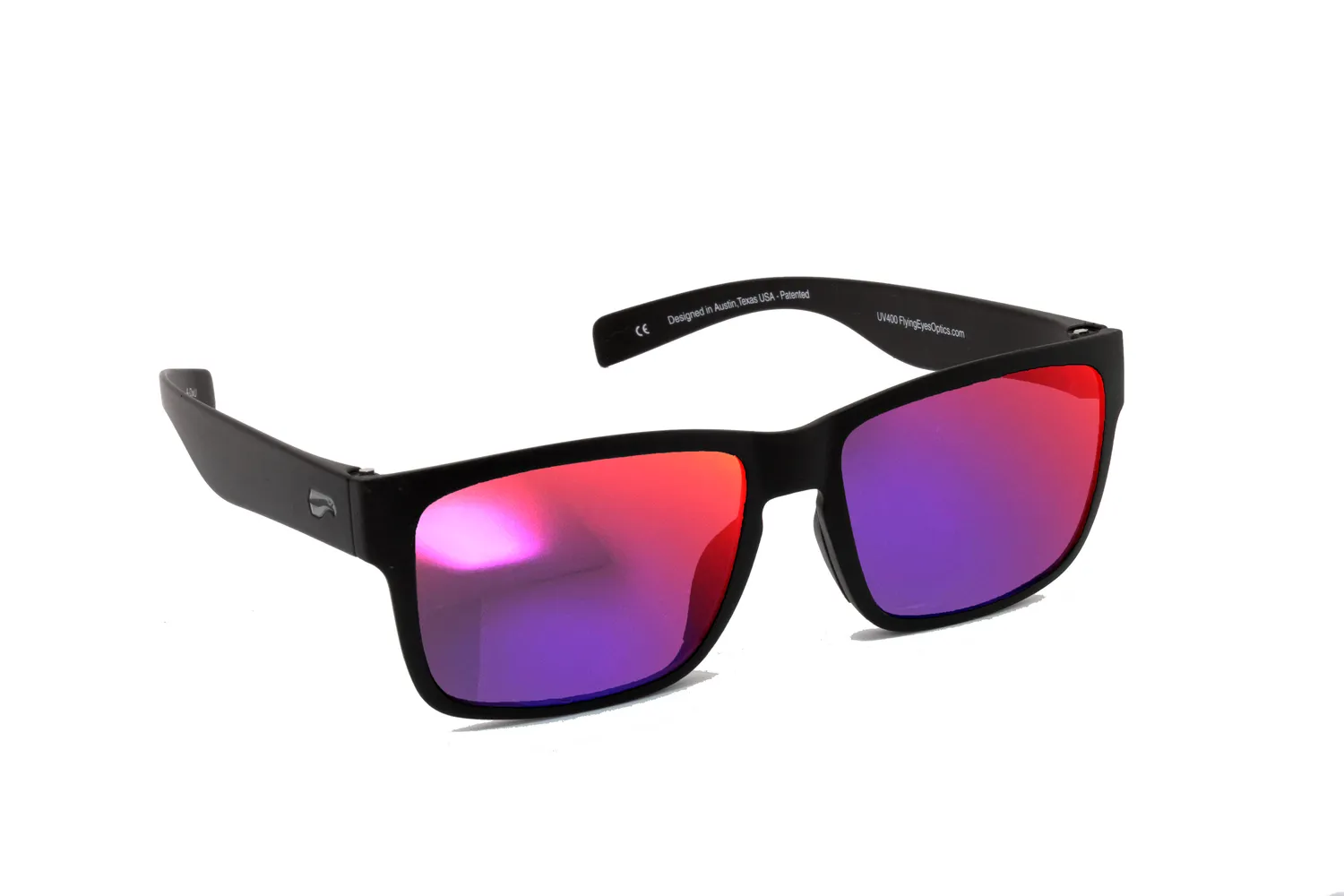 Flying Eyes Kingfisher Sonnenbrille narrow mattschwarz