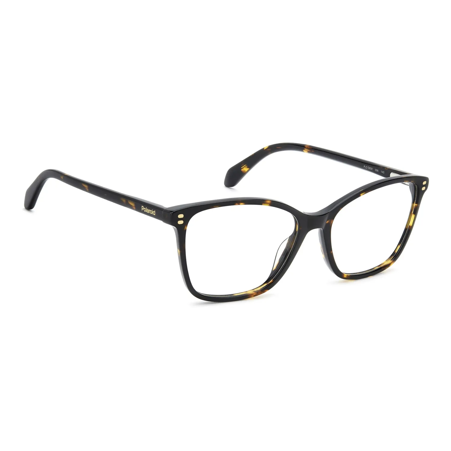 Polaroid PLD D608 Brille Schwarz Cat-Eye Eco-Acetat