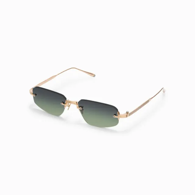 Akoni Juno-Three Delta Sonnenbrille Brushed 12k Gold 3mm