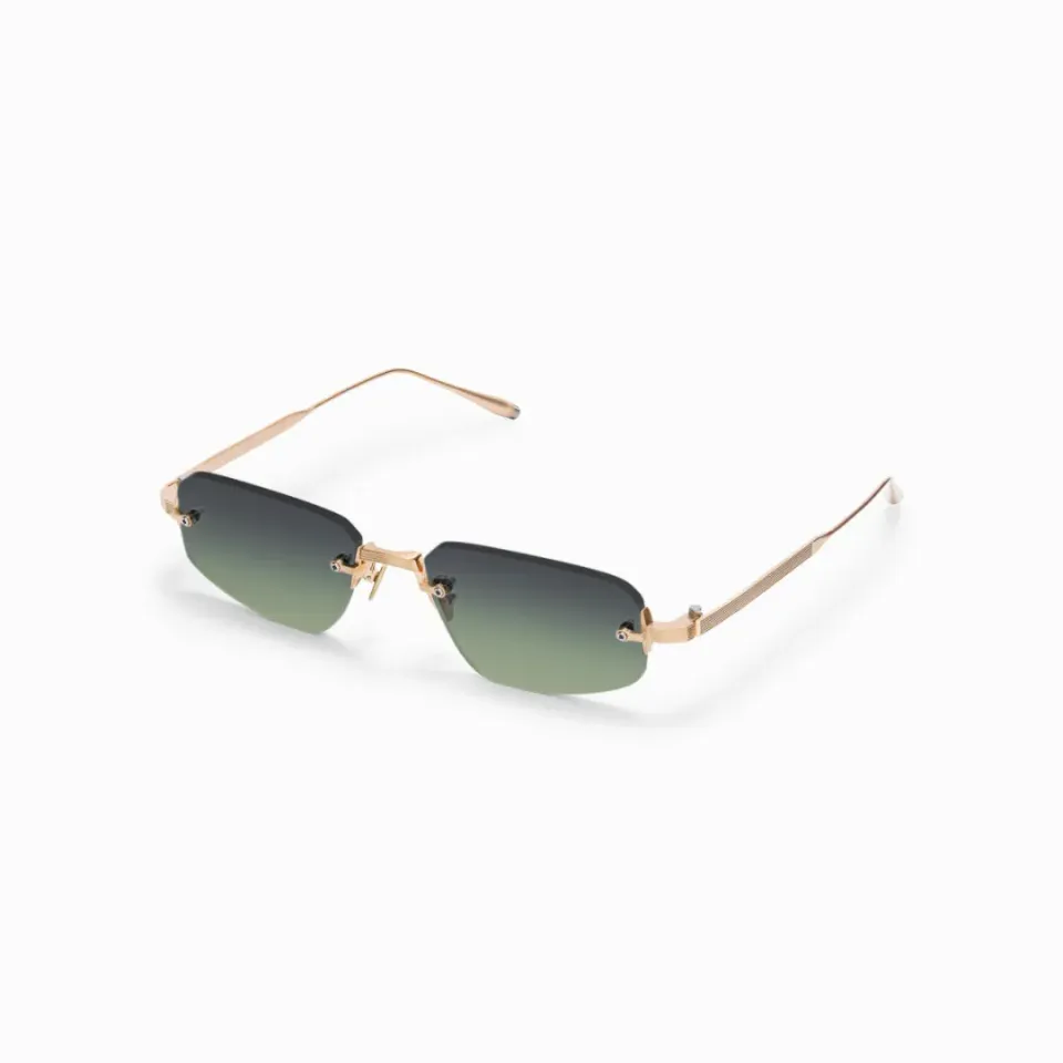Akoni Juno-Three Delta Sonnenbrille Brushed 12k Gold 3mm