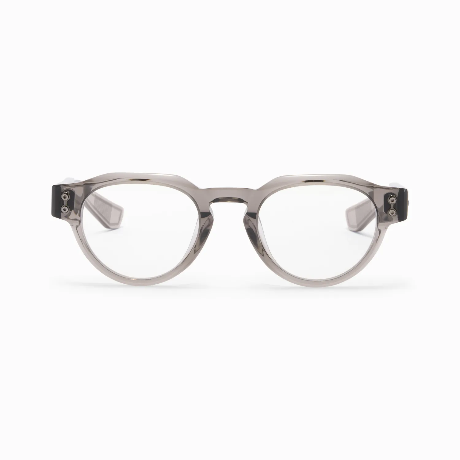 Akoni Etere Andra Brille Crystal Dark Grey Panto