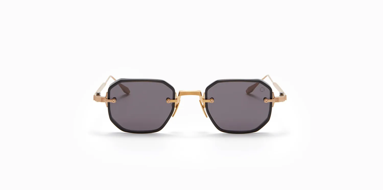 Akoni Delta Juno-Two Sonnenbrille Crystal Black eckig