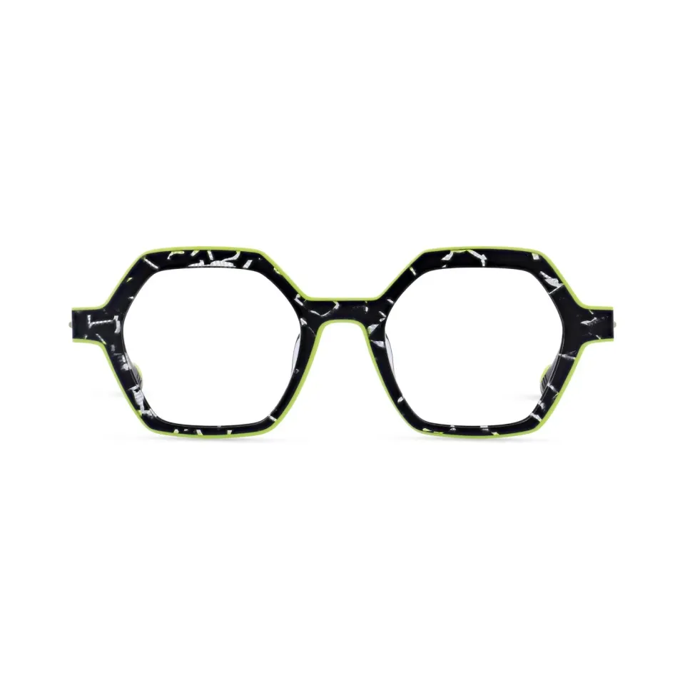 Morel Enigma 12 Brille Damen hexagonal Acetat 47mm