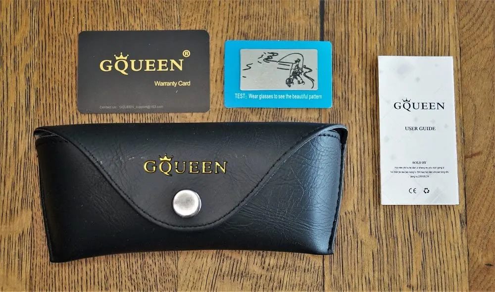 GQUEEN Rechteck Sonnenbrille polarisiert leicht UV400