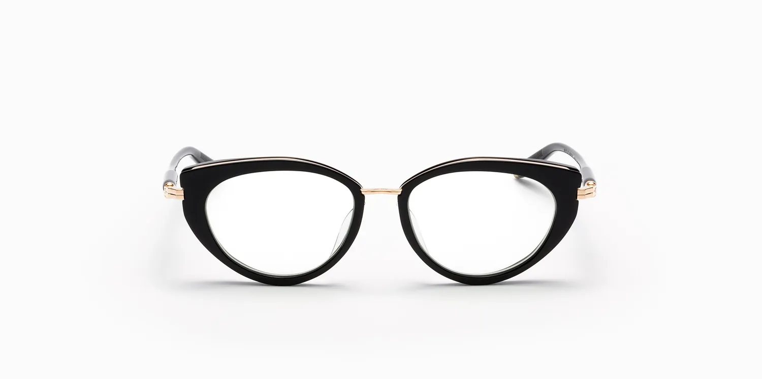 Akoni Etere Athena Rx Brille Sand Swirl Black Cateye