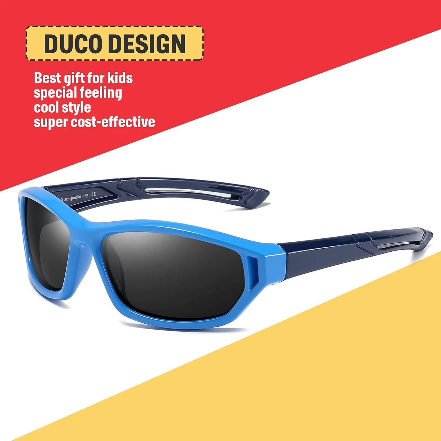 DUCO K029 Kinder Sonnenbrille polarisiert Blau