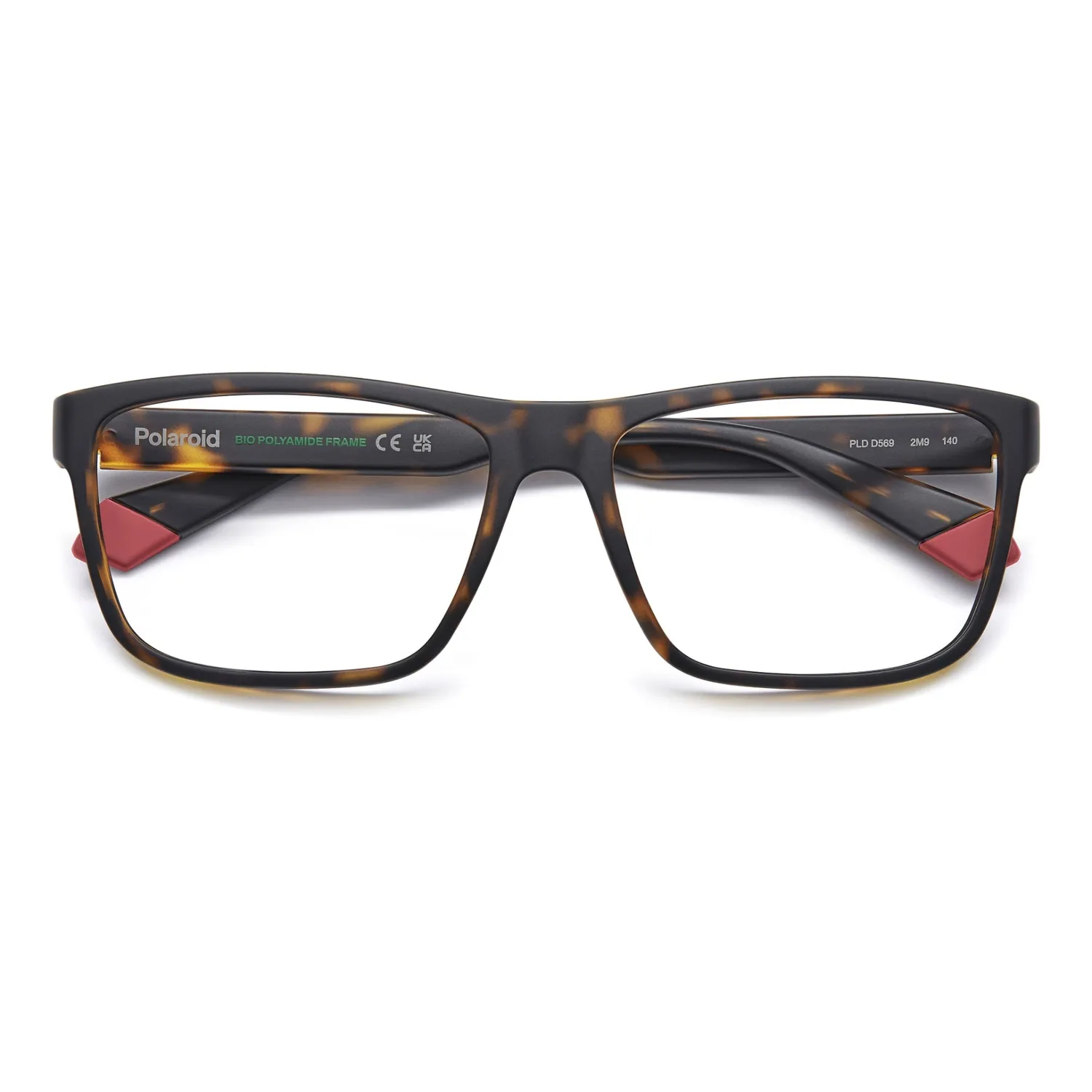 Polaroid PLD D569 Brille Matt-Schwarz-Blau 57-16-140 leicht
