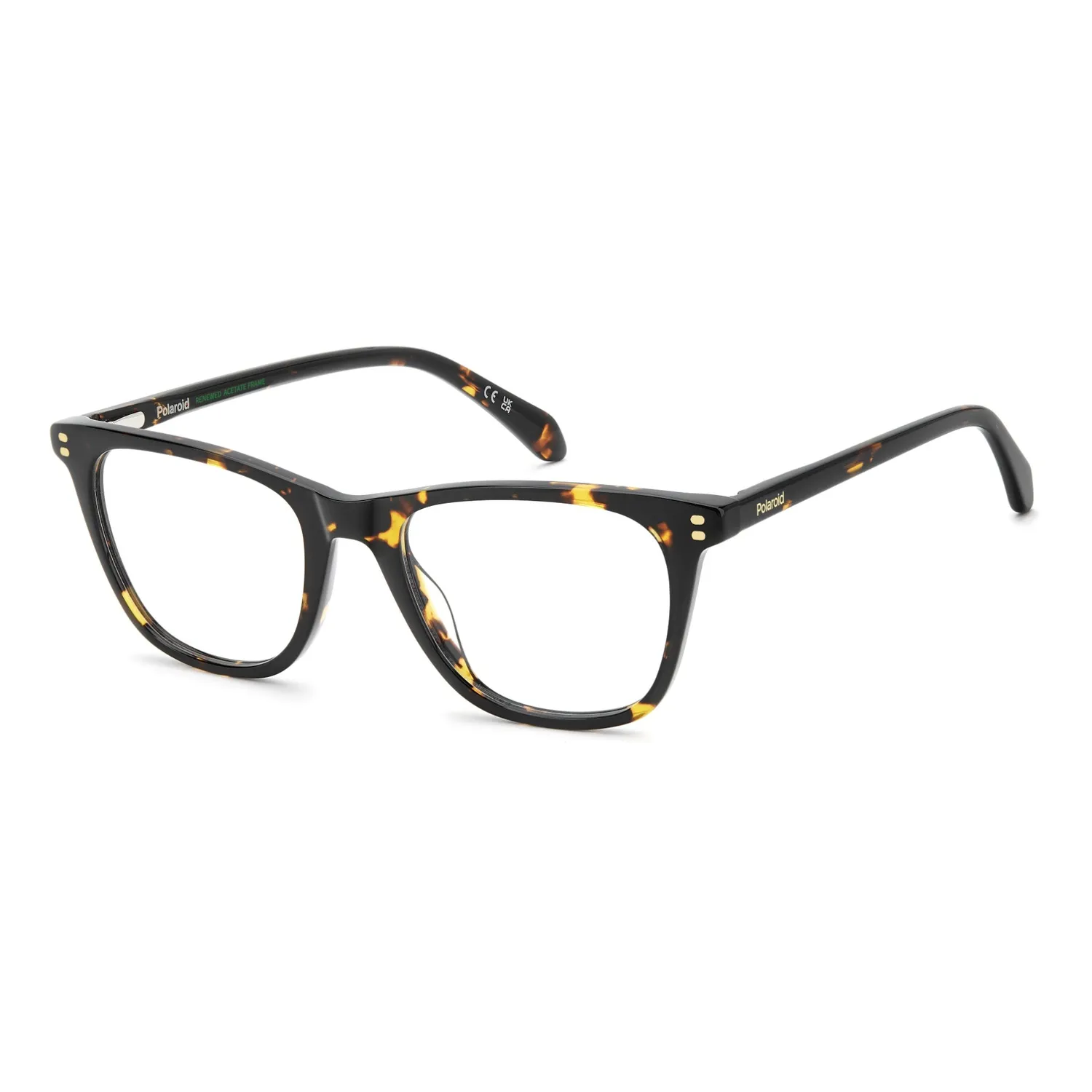Polaroid PLD D634 Brille Havanna eckig Eco-Acetat