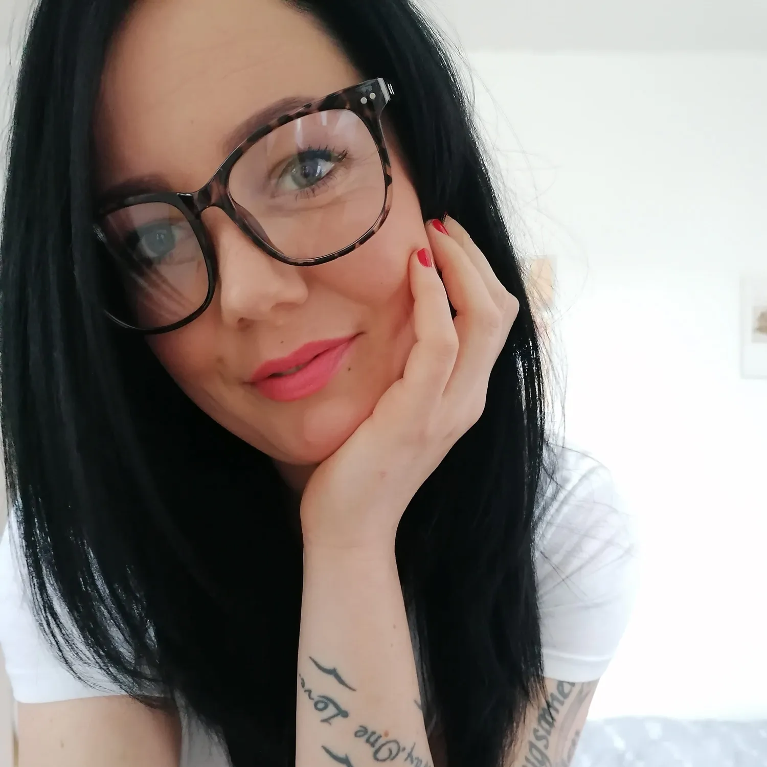 GQUEEN PE1 Hornbrille ohne Stärke schwarz