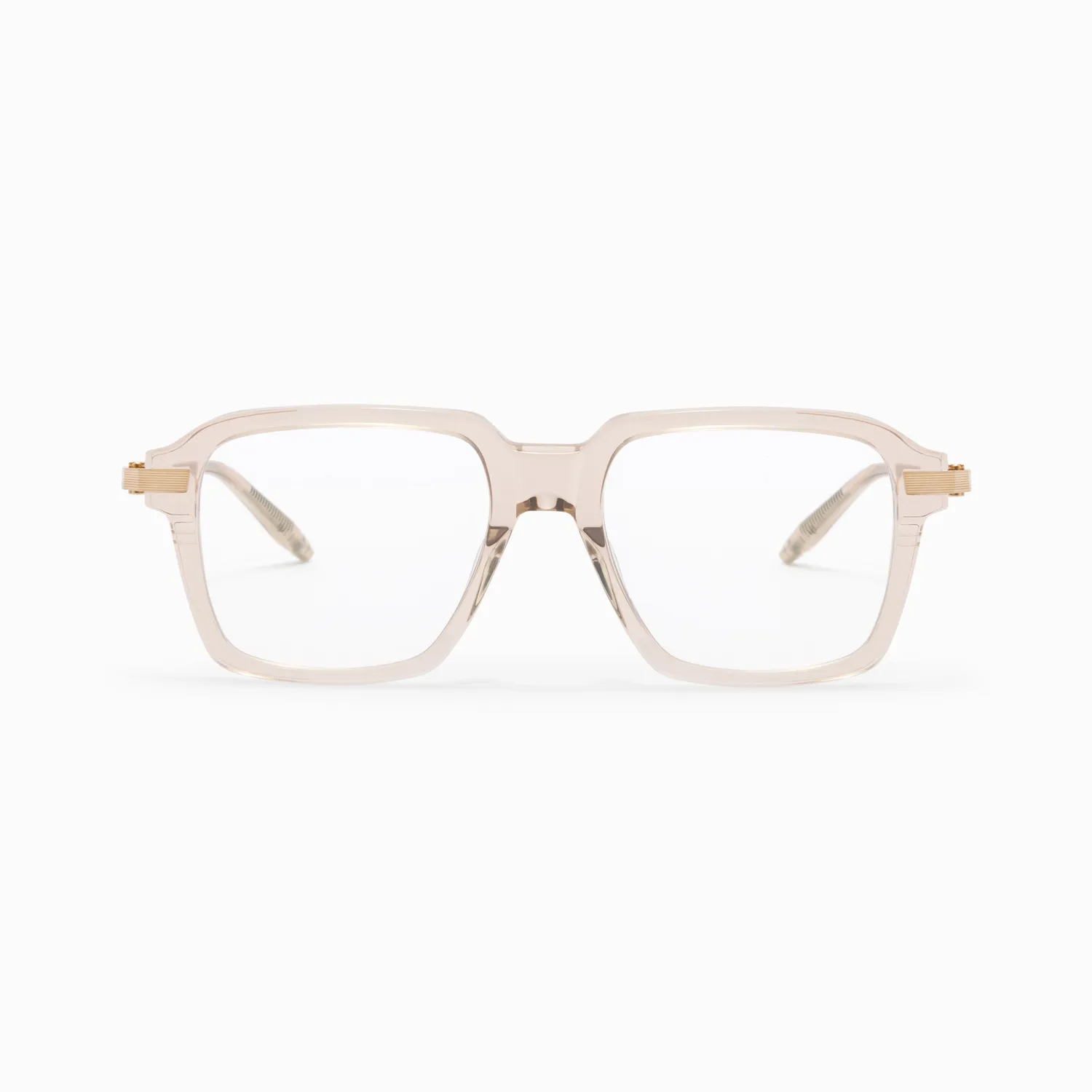 Akoni Vera Etere Brille Crystal Sand Eckig Unisex Acetat