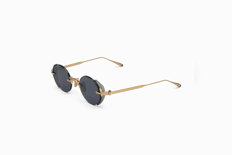 Akoni Optima Jupiter Sonnenbrille Brushed Gold Shield