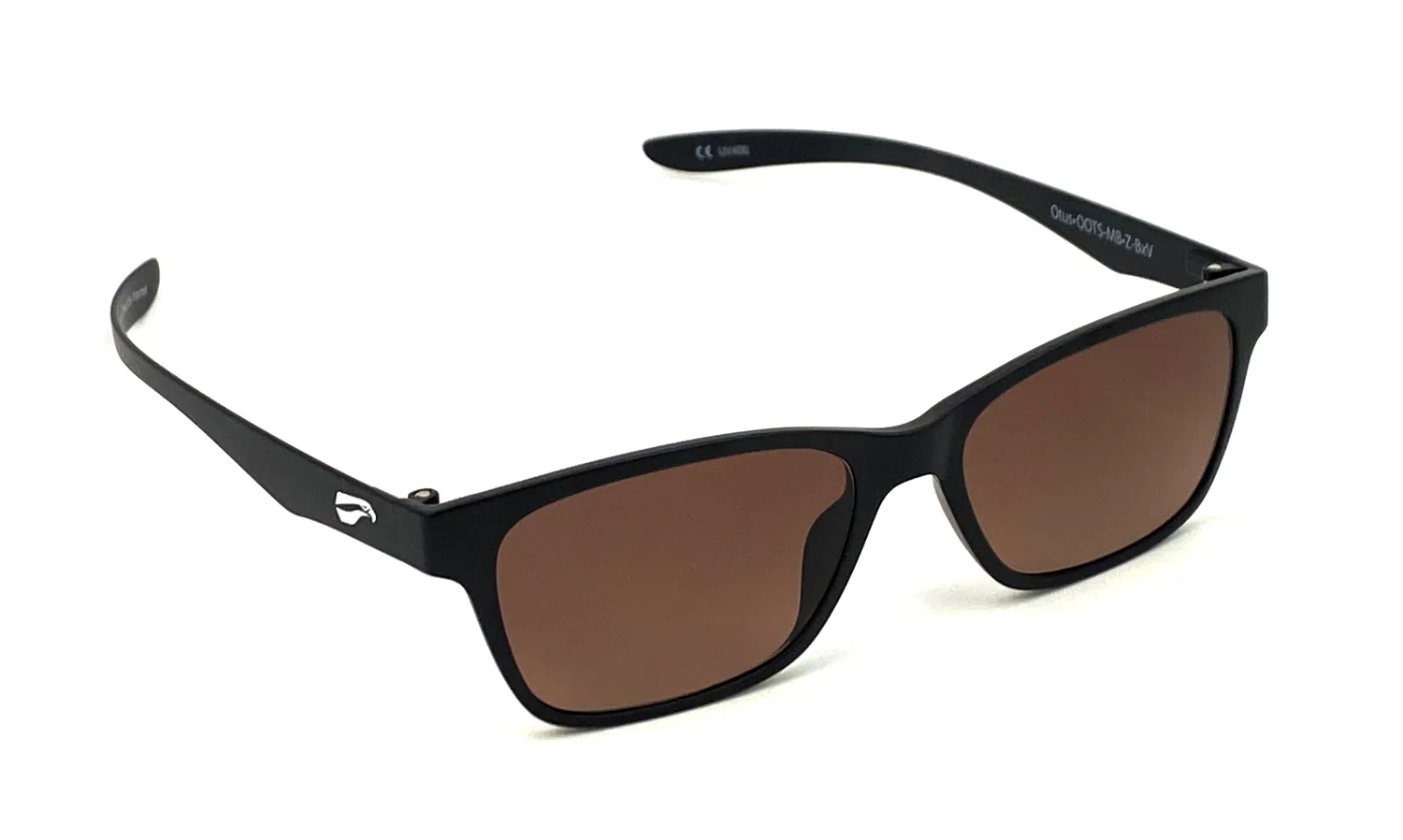 Flying Eyes Otus Sonnenbrille Mattschwarz grau eckig