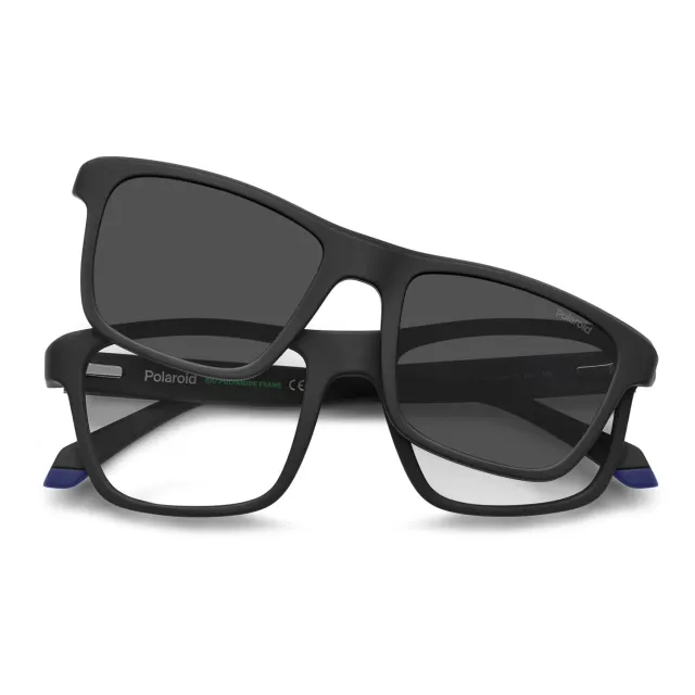 Polaroid PLD D641/C Brille Matt-Schwarz polarisiert