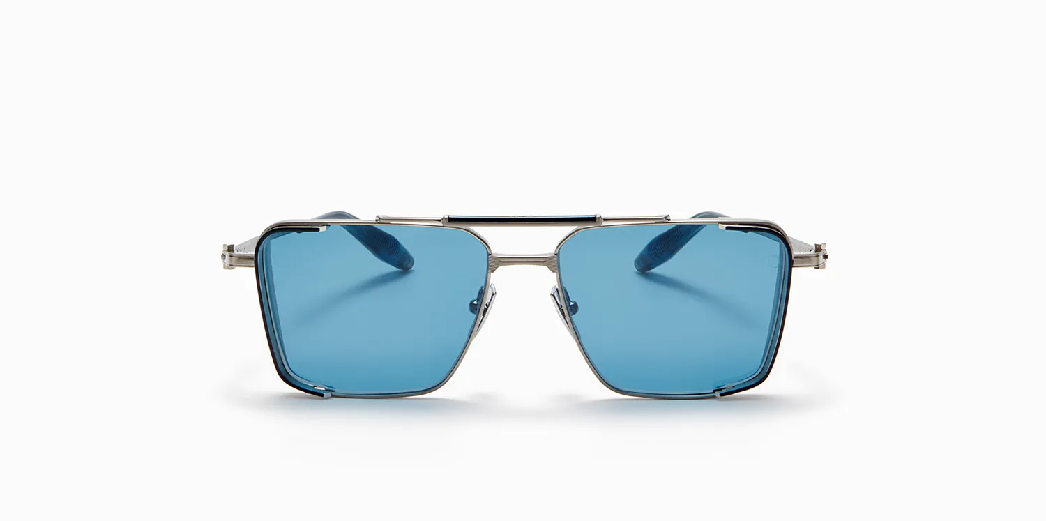 Akoni Etere Hera 58 Sonnenbrille Schwarz Titan