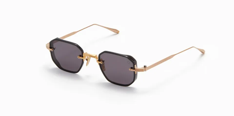 Akoni Delta Juno-Two Sonnenbrille Crystal Black eckig