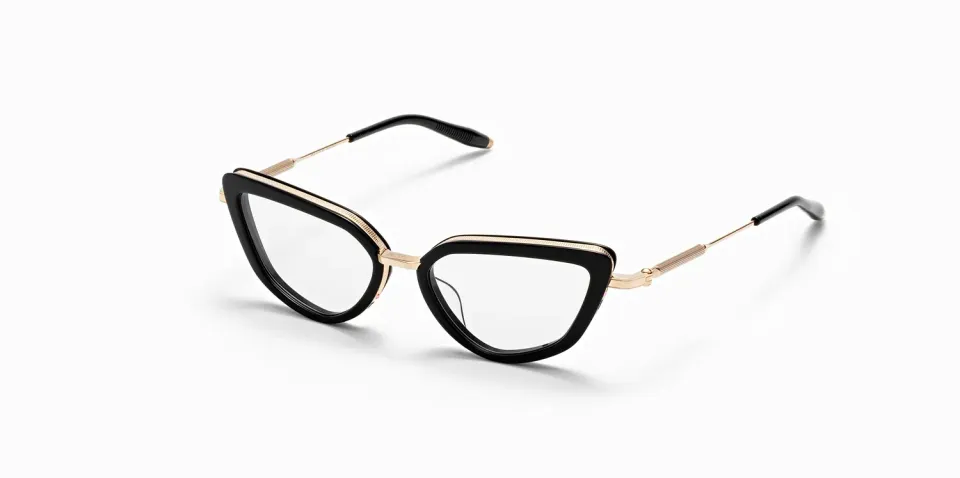 Akoni Etere Venus Brille Solid Black Cat-Eye