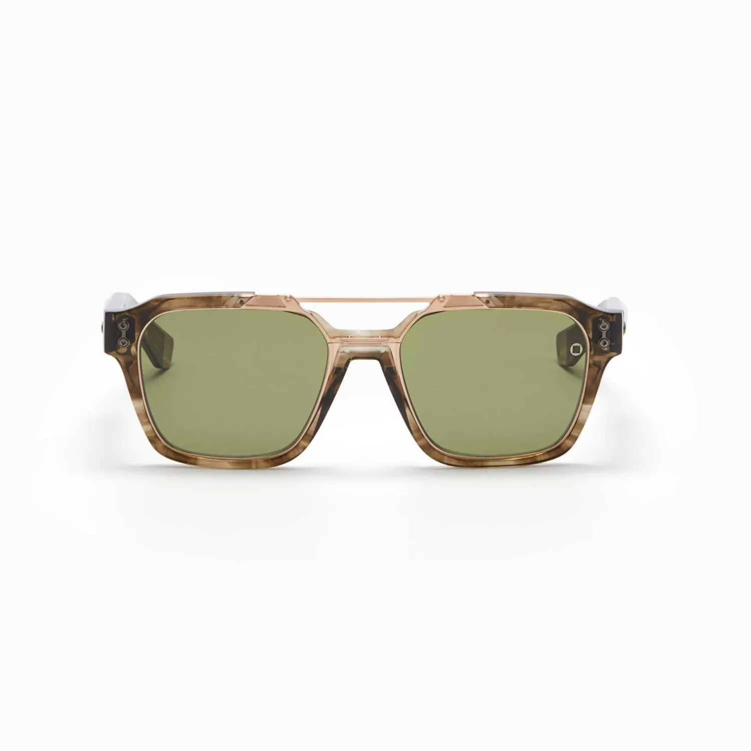 Akoni Delta Discovery Sonnenbrille Green Tortoise Swirl Acetat