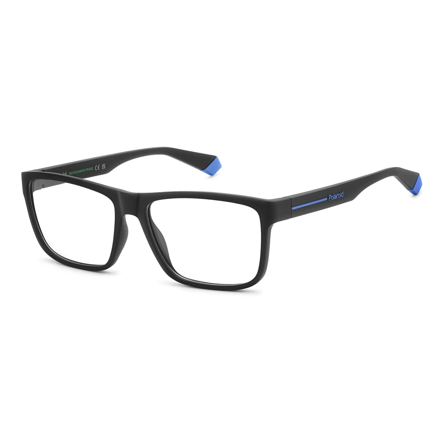 Polaroid PLD D569 Brille Matt-Schwarz-Blau 57-16-140 leicht