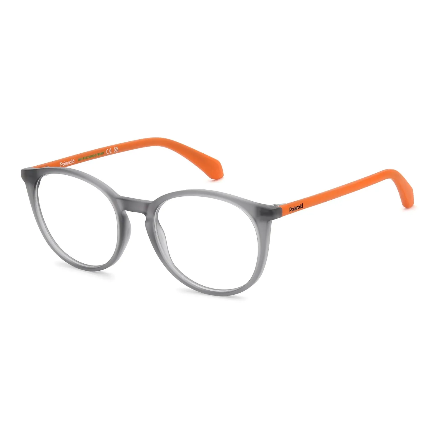 Polaroid D855 Kinderbrille Mattgrau-Orange Pantos