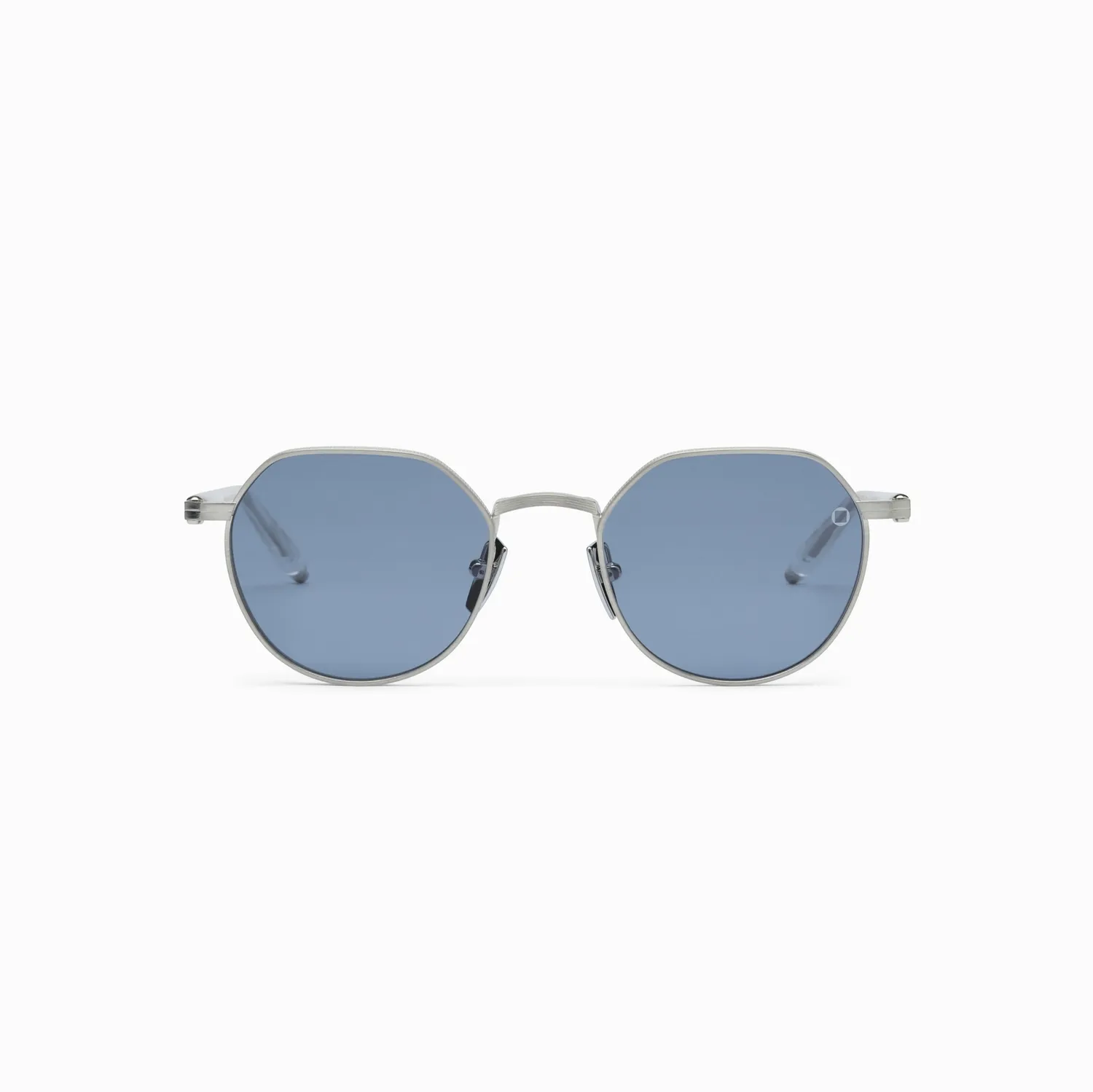 Akoni Etere Themis Sonnenbrille Brushed Silver Titan