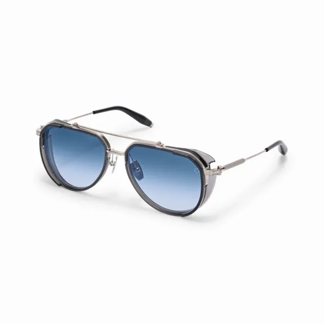 Akoni Echo Sonnenbrille Brushed Silver Aviator