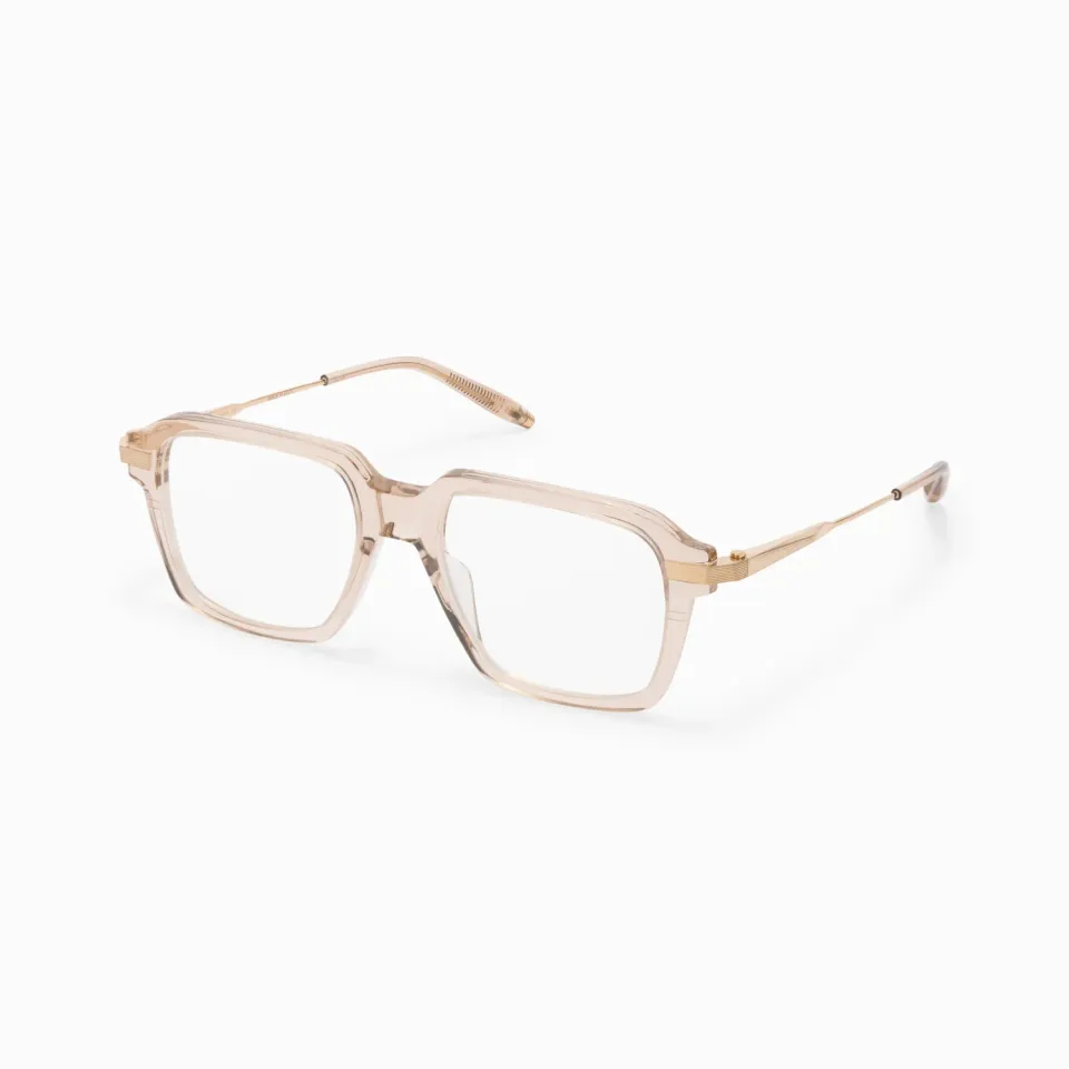 Akoni Vera Etere Brille Crystal Sand Eckig Unisex Acetat