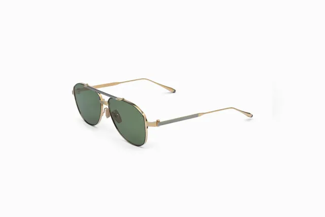 Akoni Optima Helios Sonnenbrille Gold Titan