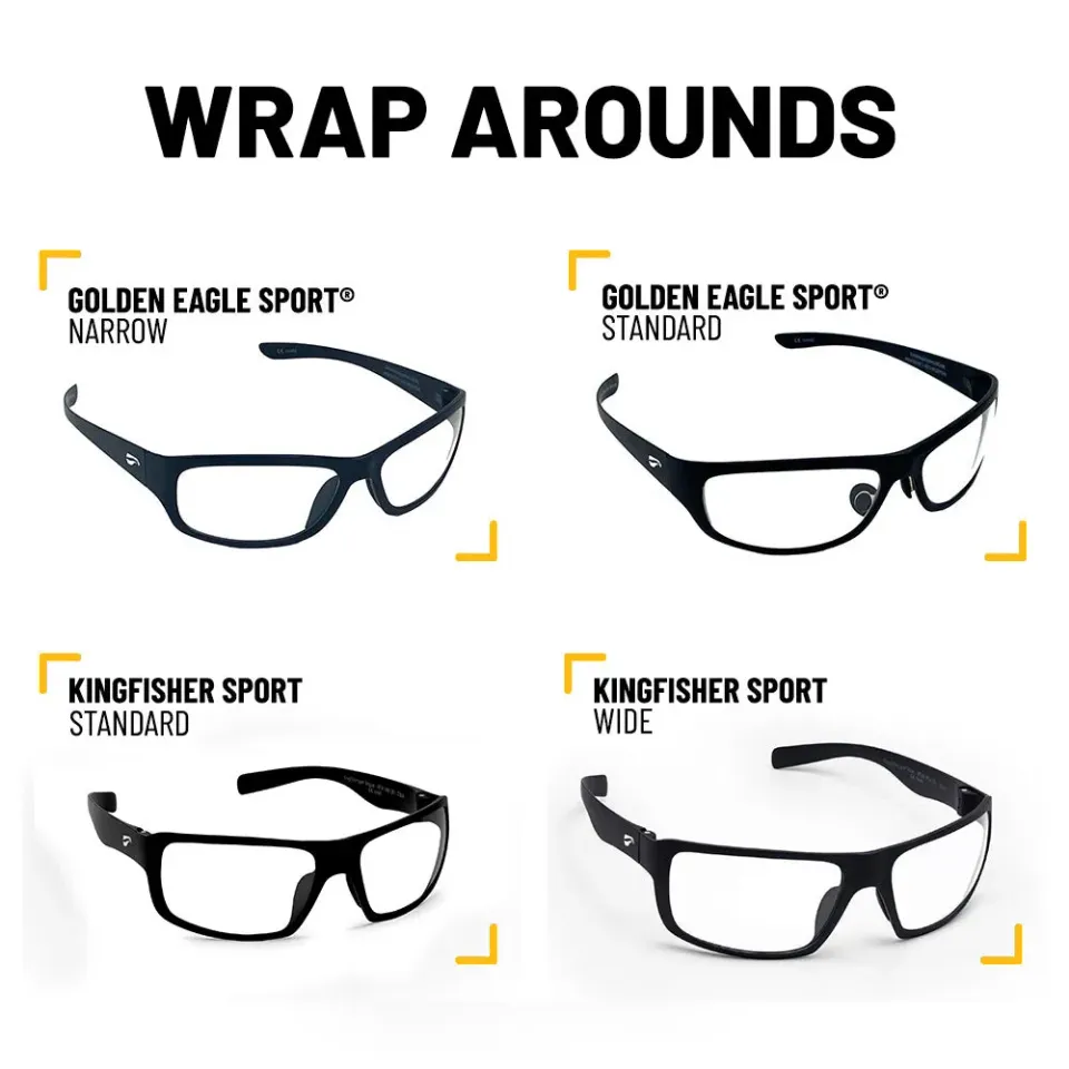 Flying Eyes Wrap Around Anprobe-Set 4 Sportbrillen