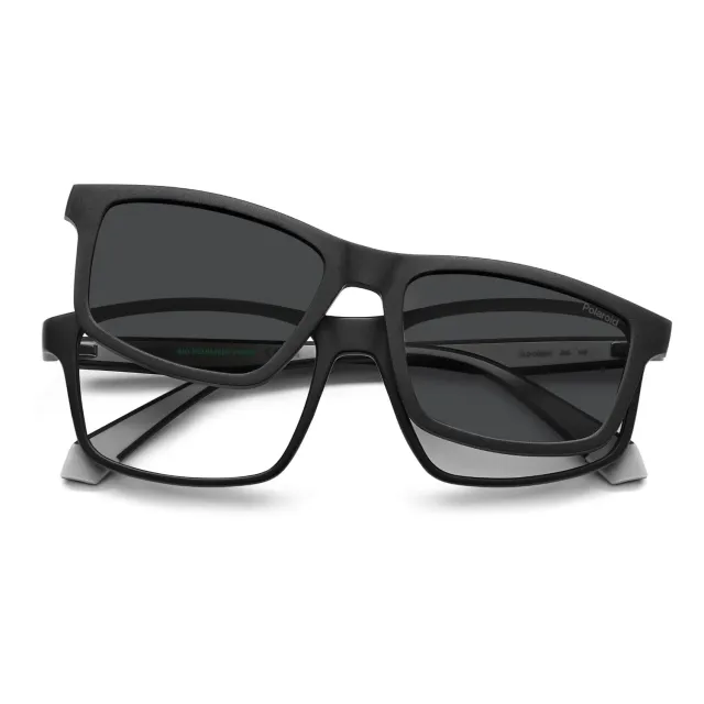 Polaroid PLD D622/C Brille Mattschwarz mit Clip sportlich
