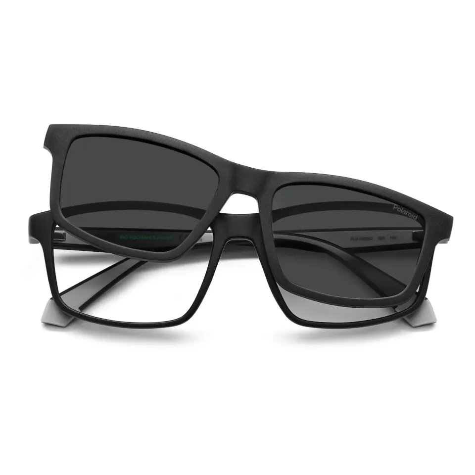 Polaroid PLD D622/C Brille Mattschwarz mit Clip sportlich