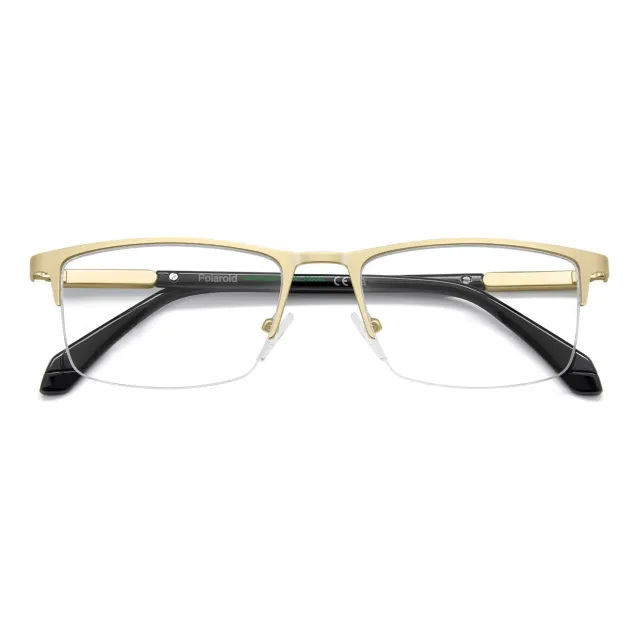 Polaroid PLD D599 Brille Mattgold Halbrand Herren
