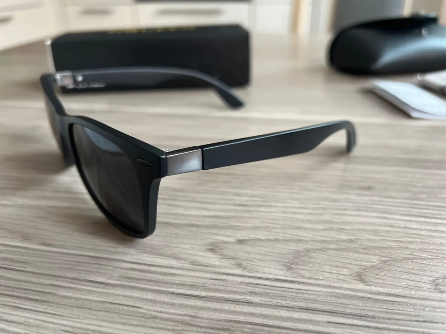 GQUEEN Rechteck Sonnenbrille polarisiert leicht UV400