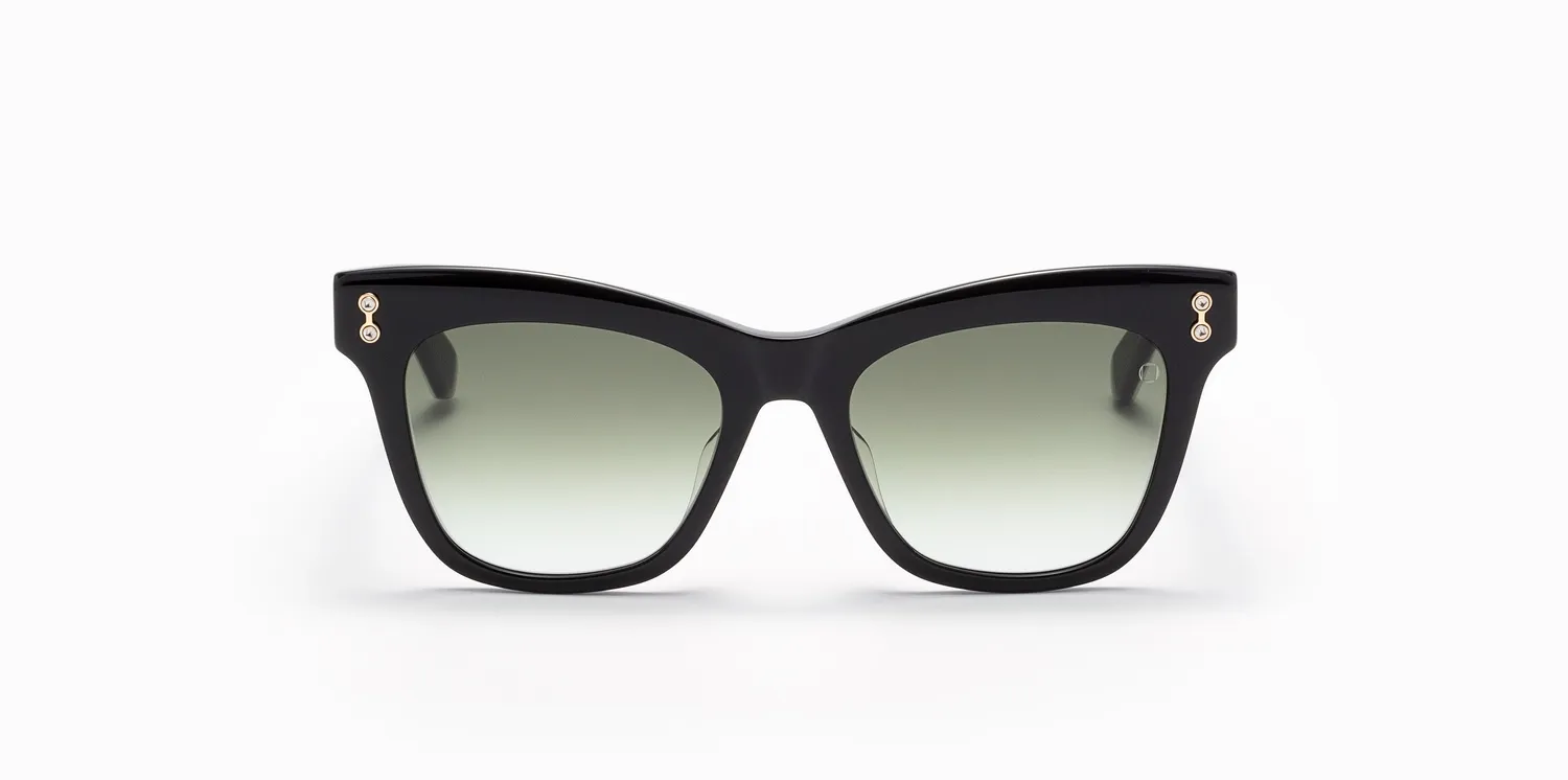 Akoni Etere Vela Sonnenbrille Black Cat-Eye 55