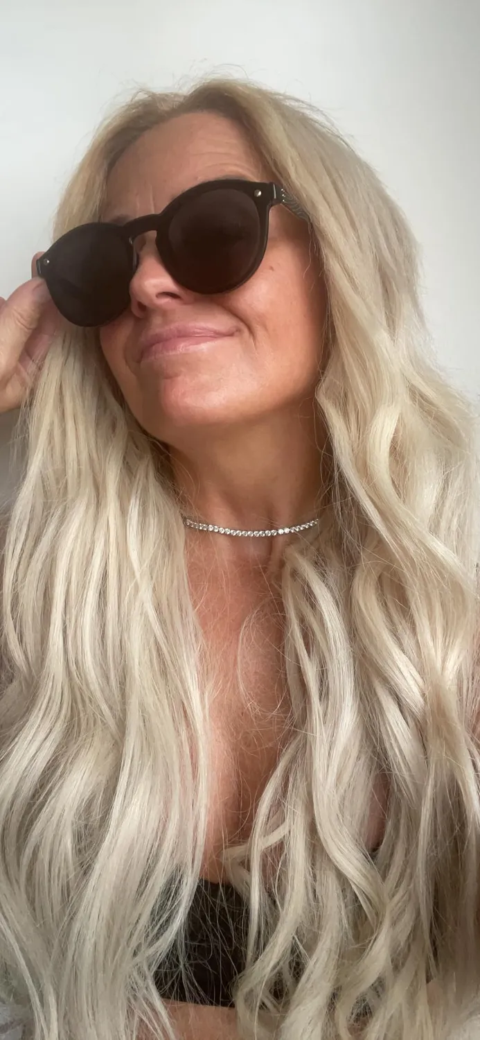 GQUEEN Runde Sonnenbrille Gold Rosa verspiegelt UV400