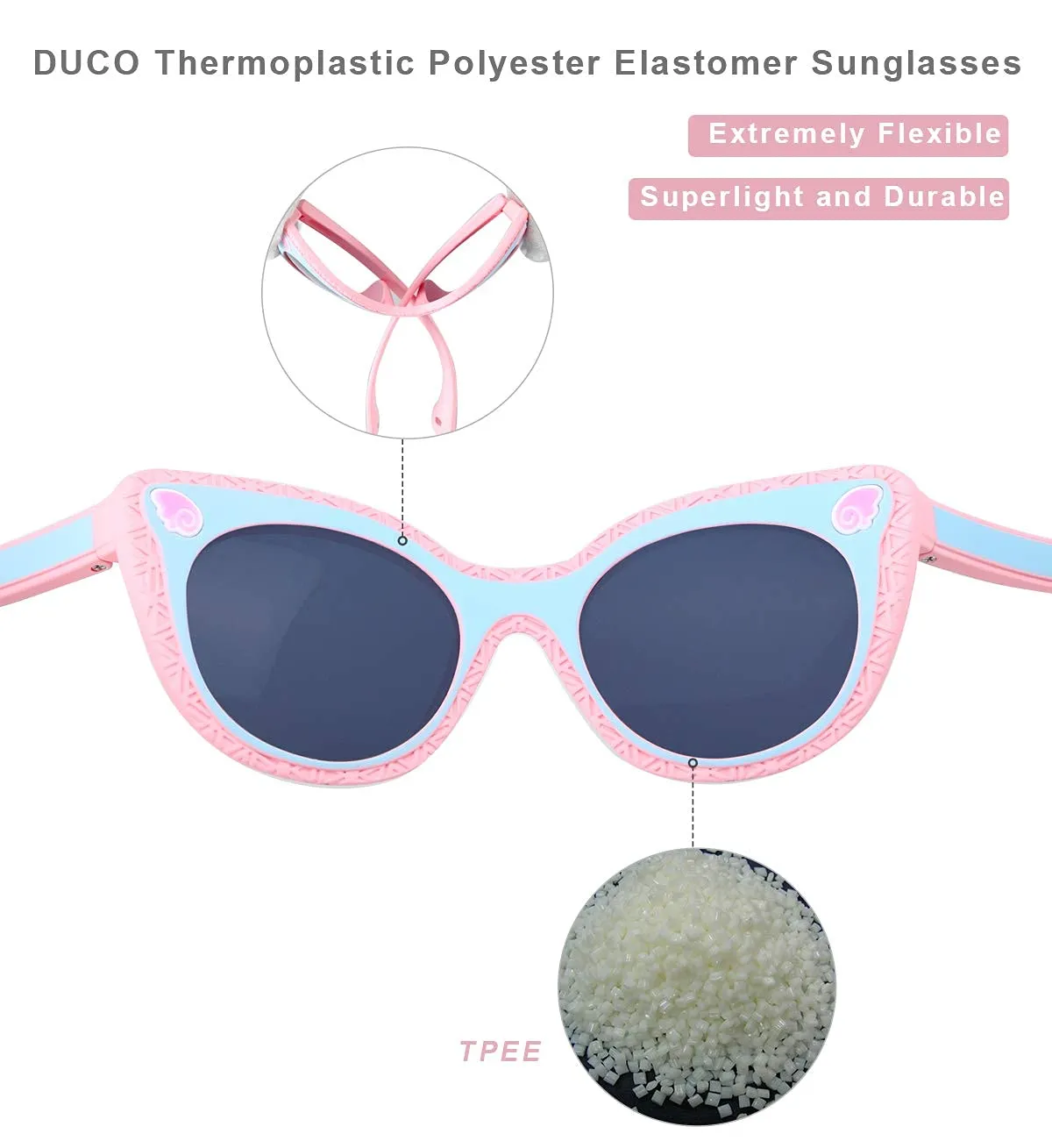 DUCO Kids Sport Sonnenbrille polarisiert 6-12 Jahre