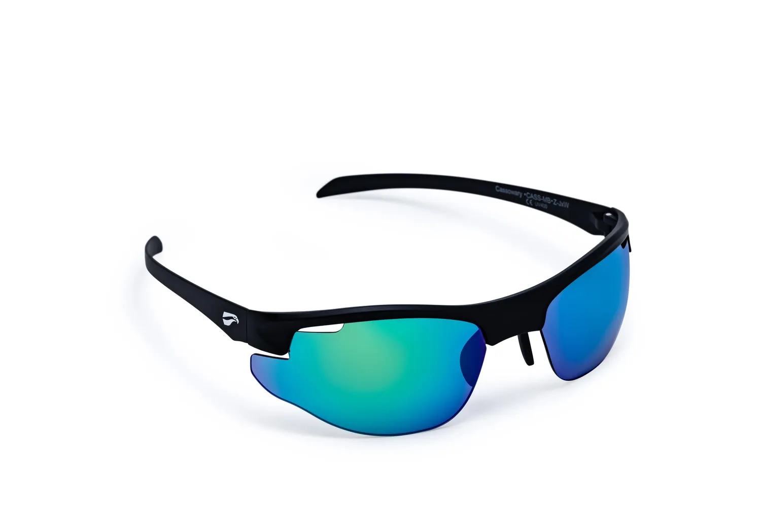 Flying Eyes Cassowary Sonnenbrille Standard matt schwarz
