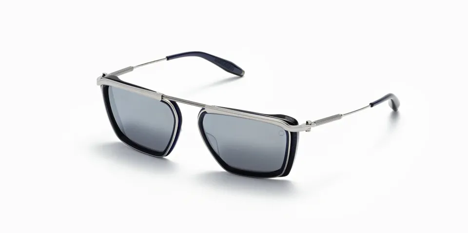 Akoni Delta Ulysses Sonnenbrille Mattblau 57 Titan