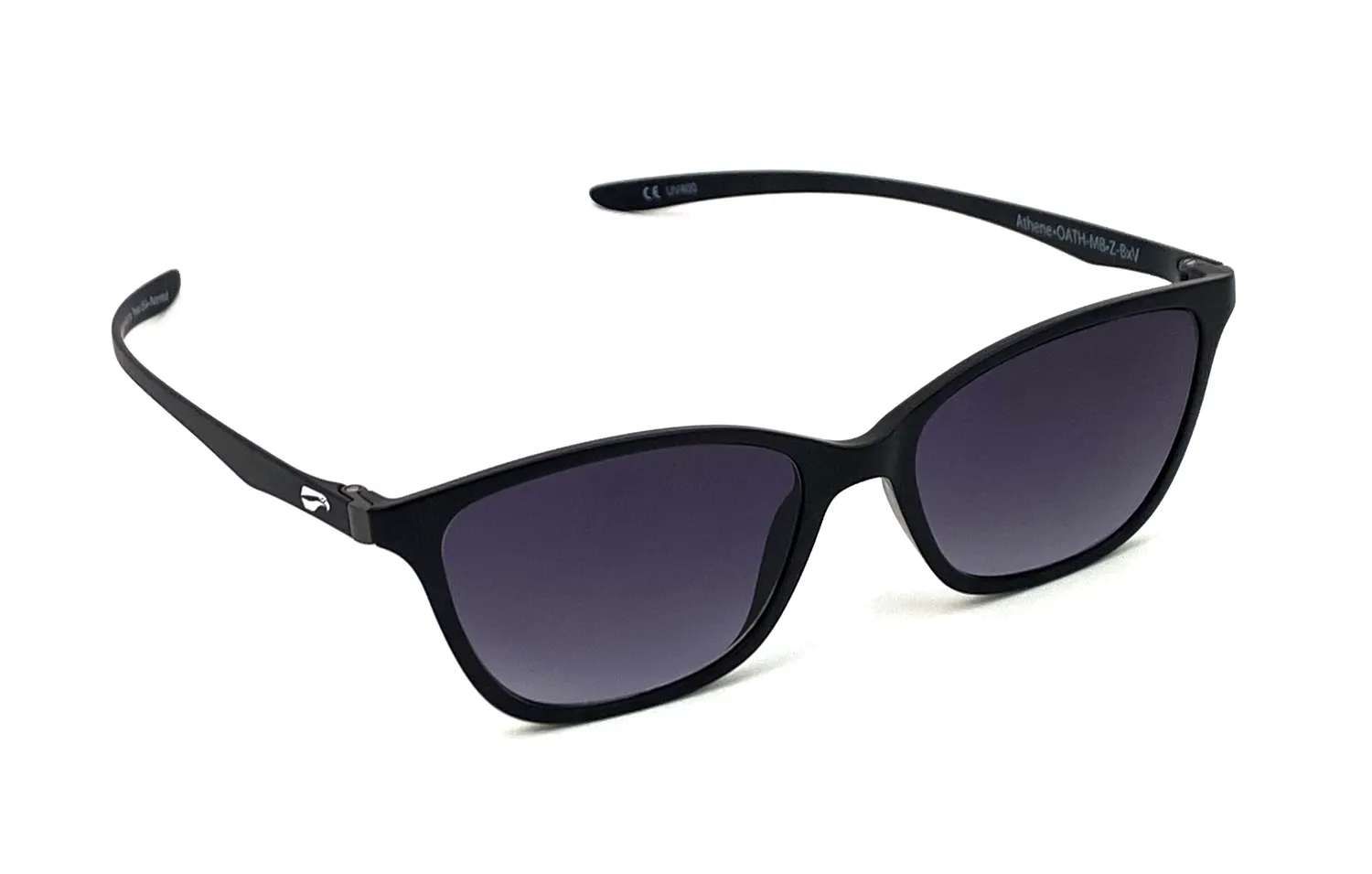 Flying Eyes Athene Sonnenbrille Matt Schwarz Grau eckig