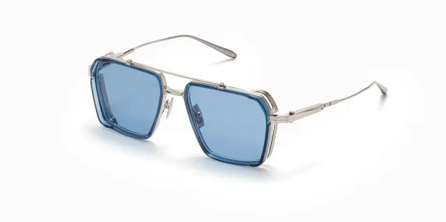 Akoni Delta Tiros Sonnenbrille Brushed Silver Titan