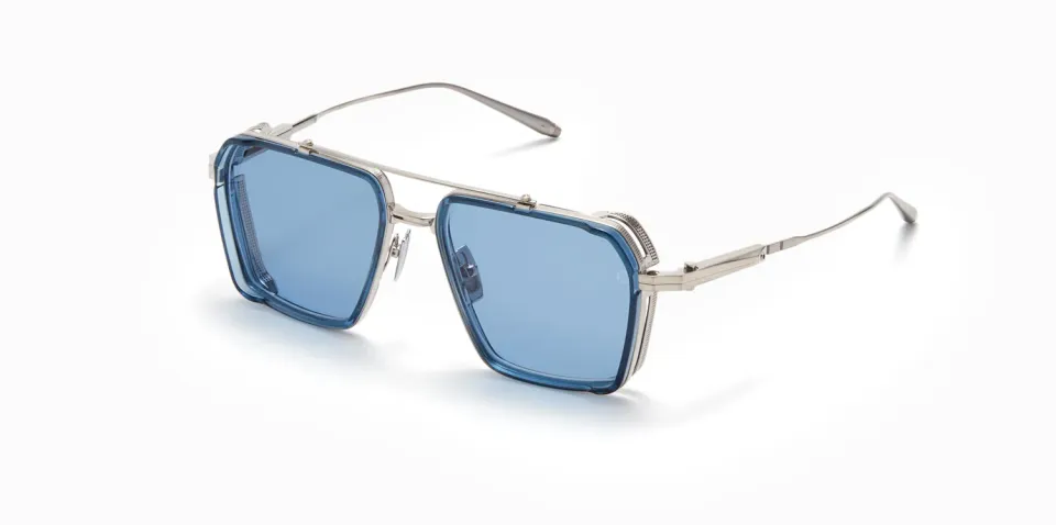 Akoni Delta Tiros Sonnenbrille Brushed Silver Titan