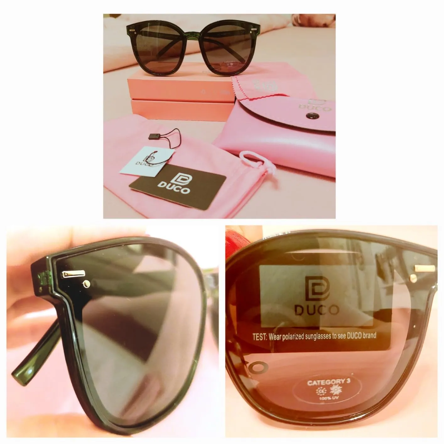 DUCO W017 Sonnenbrille Damen polarisiert übergroß