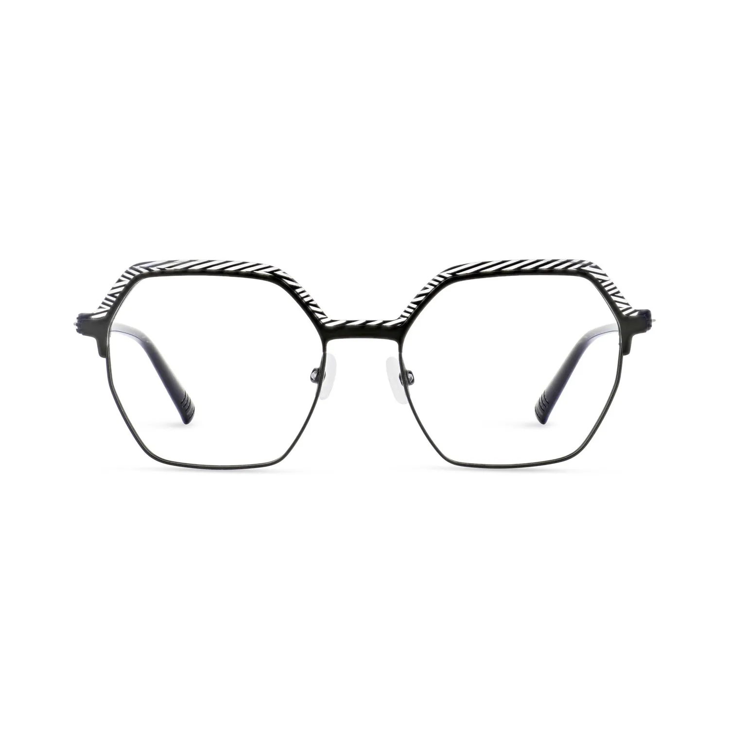 Morel Astrid 3 Brille sechseckig Edelstahl