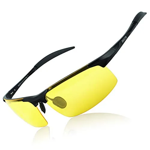 DUCO 8177Y Nachtfahrbrille polarisiert schwarz gelb