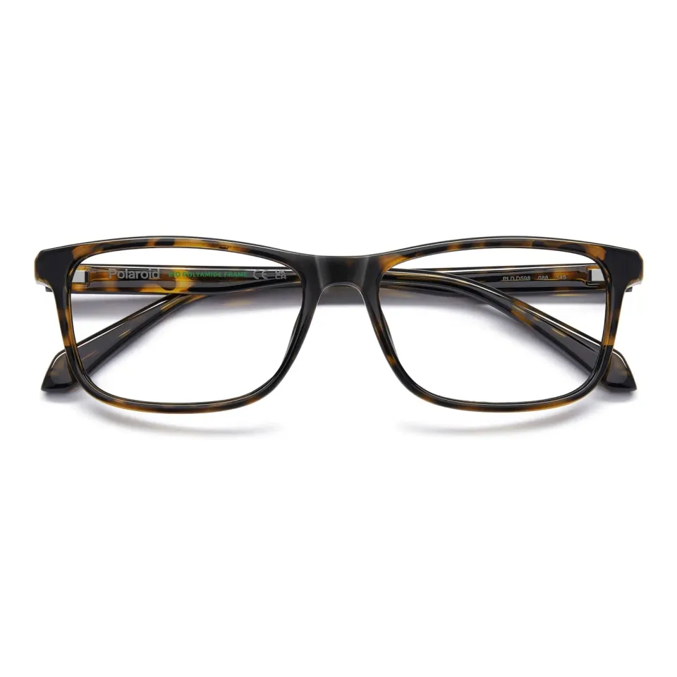 Polaroid PLD D598 Brille Havana eckig leicht