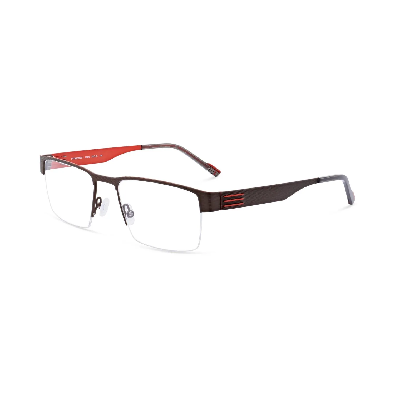 Morel Pythagore 1 Brille halbrandlos Edelstahl